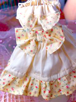 フェレット服・フェレット服・ふわり小花・黄色・フェレット