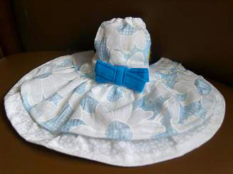 フェレット洋服・メッシュドレス・青２