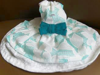 フェレット洋服・メッシュドレス・緑２