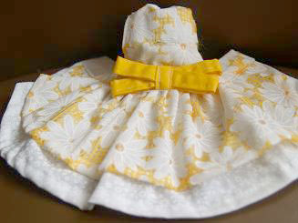 フェレット洋服・メッシュドレス・黄色２