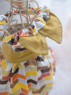 フェレット洋服・和のジグザグドレス