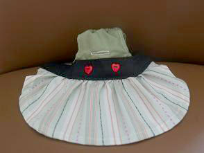 フェレット服・緑のボーダーに黒帯３