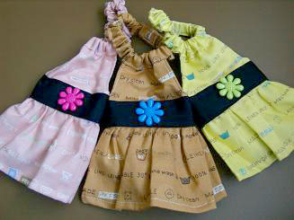 フェレットの服・お花のボタン・３種