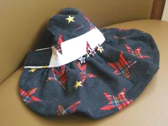 フェレットの服・お星様キラキラ黒３