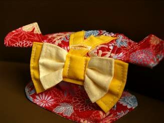 フェレット着物・晴れ着・赤２