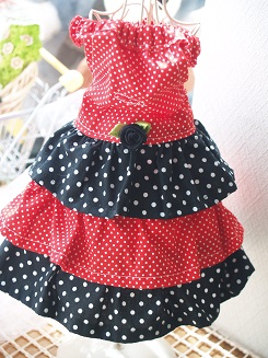 フェレットの洋服・服・お姫様・黒バラのふりふり