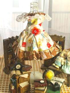 フェレットの服・切手柄ふわり白１