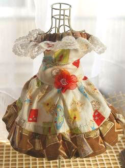 フェレットの服・フェレットの服・切手柄ふわり白２