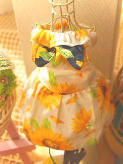 フェレットの洋服・ひまわり白１