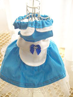 フェレットの洋服・ウェイトレス・水色３