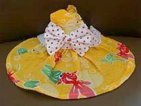 フェレット浴衣ドレス・黄色い金魚２