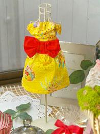 フェレット着物・浴衣ドレス・黄色い花火１