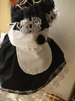 フェレットの洋服・黒バラのウェイトレス
