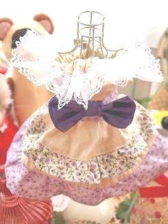 フェレットの洋服・姫系・お花畑のふりふり・紫２